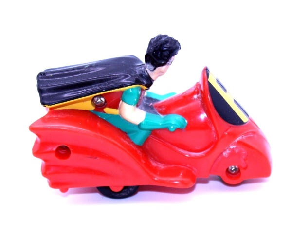 Batman The Animated Series Kunststoff Figur Robin auf Robin-Cycle aus der McDonald's "Happy Meal" Reihe